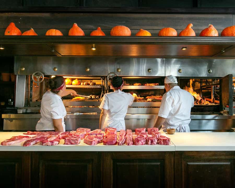 Asado Experience at Parrilla Don Julio - The opening plates: chorizo and provoleta