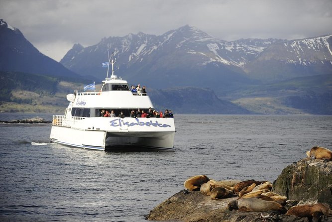 Beagle Channel Navigation - Sea Lions Island - Isla de los Lobos and the second sea lion stop