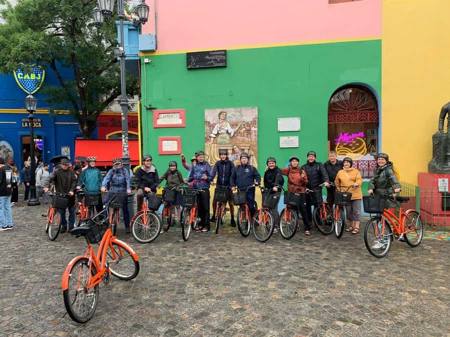 Bike Tour: Buenos Aires to the South - Walking your bike through the colors of Caminito