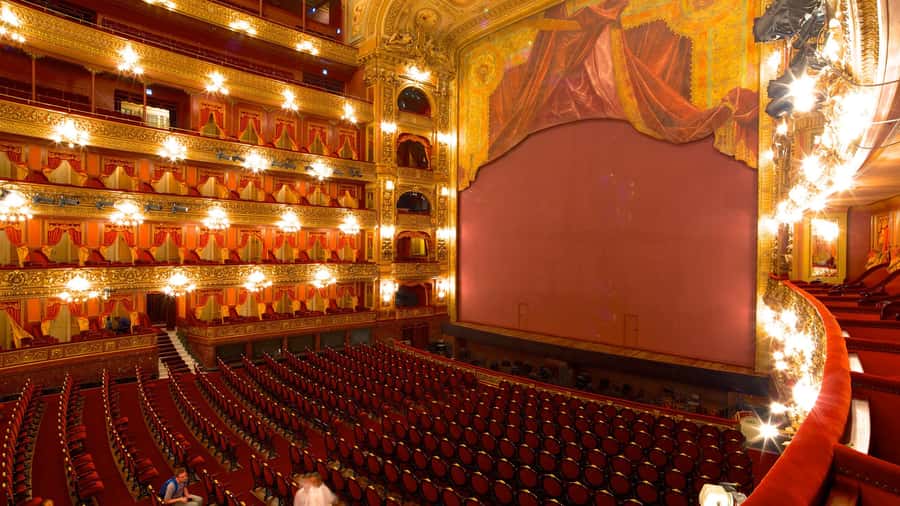 The gilded auditorium of the Teatro Colón in Buenos Aires
