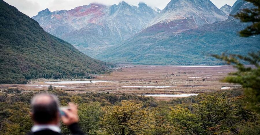 Crossing the Andes: Fagnano and Escondido lakes with lamb - Fagnano Lake and the scale of Patagonia
