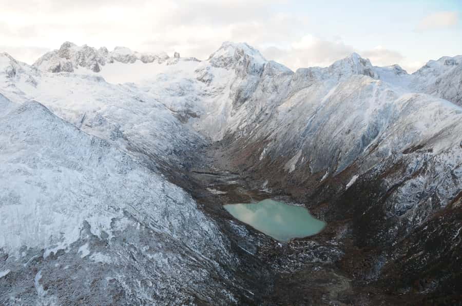 Emerald Lagoon Helicopter seeing - Carbajal Valley and the old peat bogs