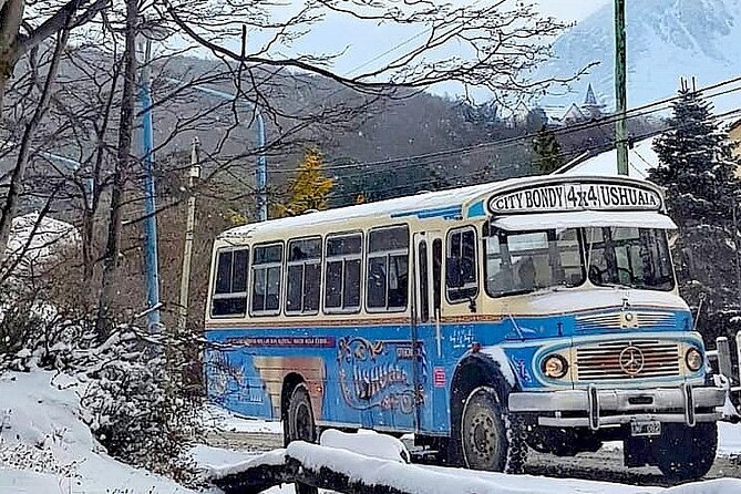 Exploring Ushuaia: Double Decker Bus Tour - From Antigua Casa de Gobierno to the First Chapel