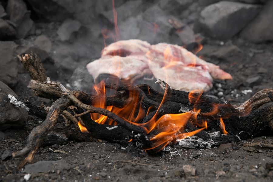 From Mendoza: Full Day Gaucho Experience - An open-fire asado after the ride