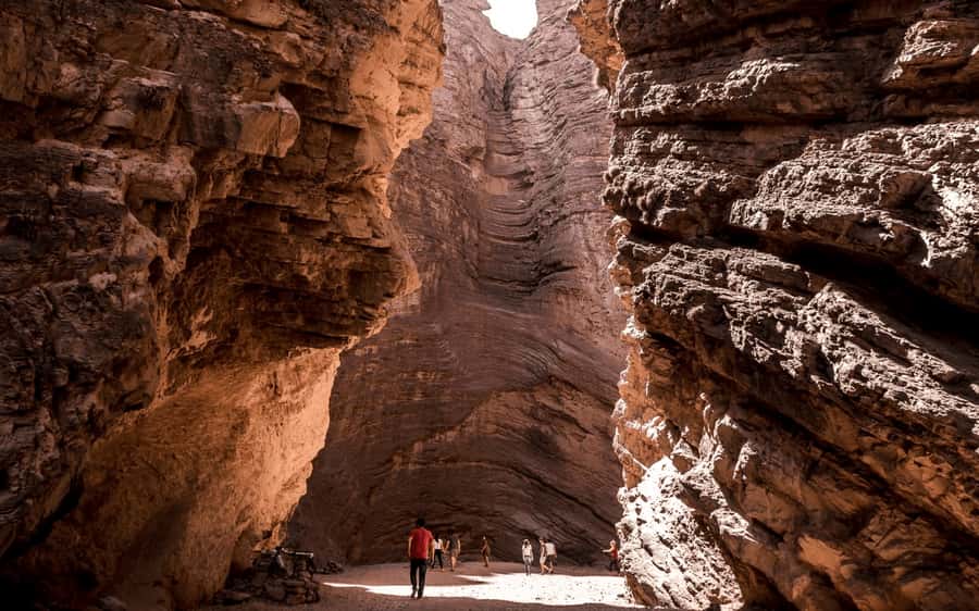 From Salta: Cafayate, land of wines and imposing ravines - Tres Cruces and the names carved into stone