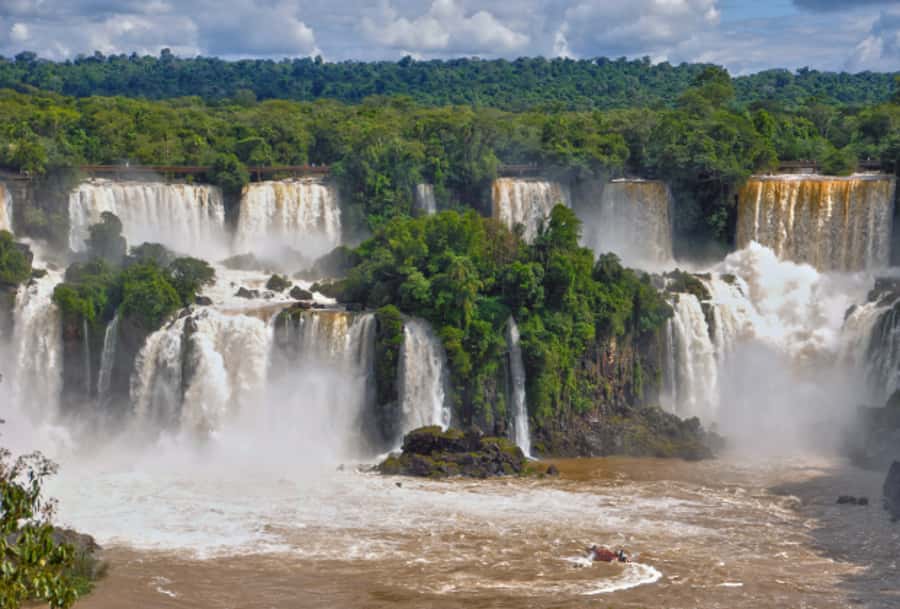 Puerto Iguazu: Argentine Falls & Great Adventure Boat - Taking the ecological train to Devil’s Gorge