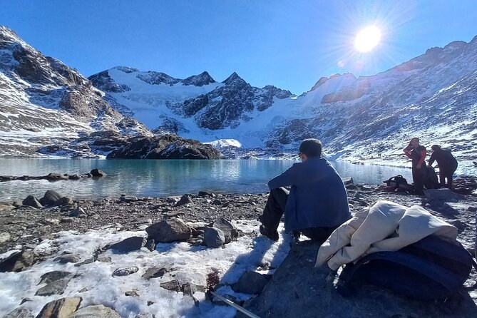 Small group Trekking to Vinciguerra Glacier and Témpanos Lagoon - Témpanos Lagoon and the first big reward