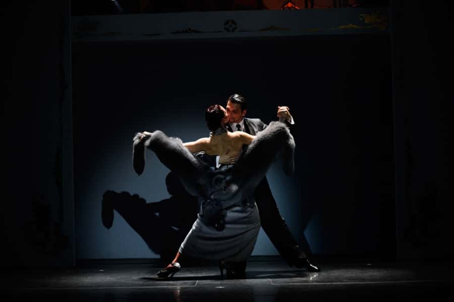 Tango Show at Café de los Angelitos - The musicians and dancers on stage