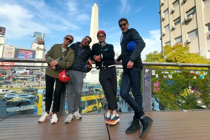 Tour Buenos Aires in one day on Electric Scooters - Monuments, war memory, and Plaza San Martín