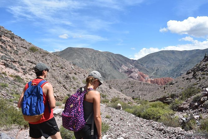 Trekking Purmamarca - Reading the dry riverbed near Purmamarca