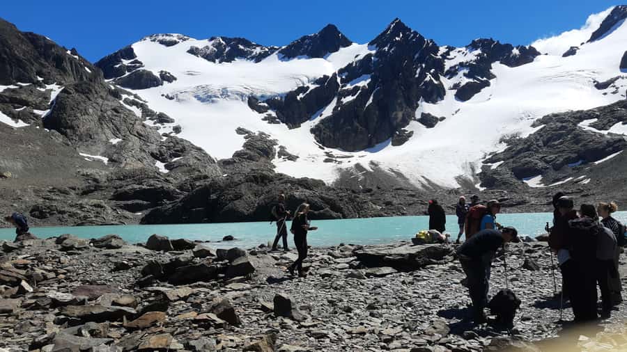 Trekking to Vinciguerra glacier and Tempanos lagoon - Tempanos Lagoon and the glacier stop