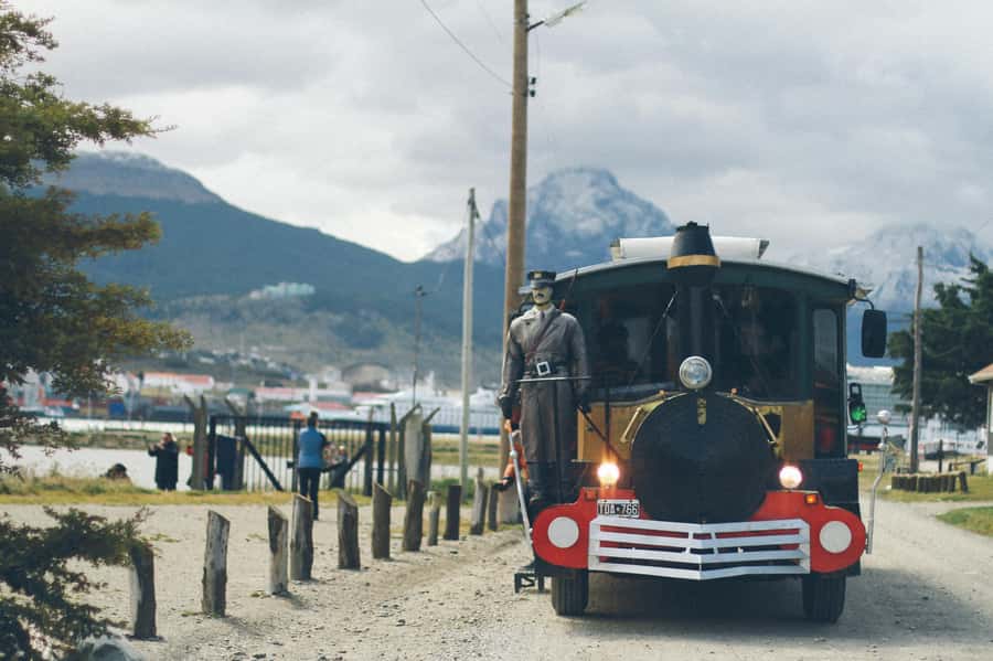Ushuaia: Panoramic City Train Tour - Ushuaia from street level