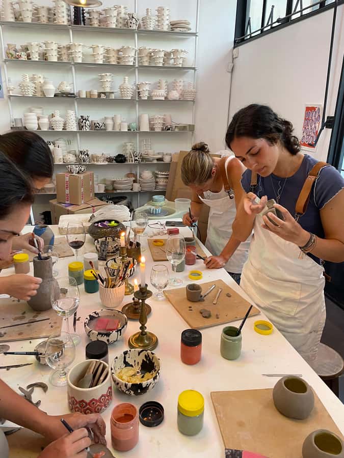 Wine & Pottery Class For Beginners in Buenos Aires Argentina - Clay, Wine, and Room to Make Your Own Thing