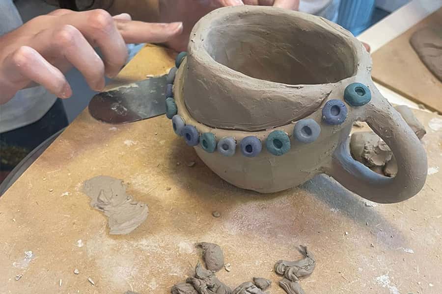 Wine & Pottery Class For Beginners in Buenos Aires Argentina - Painting and Decorating Before the Clay Goes Into the Kiln