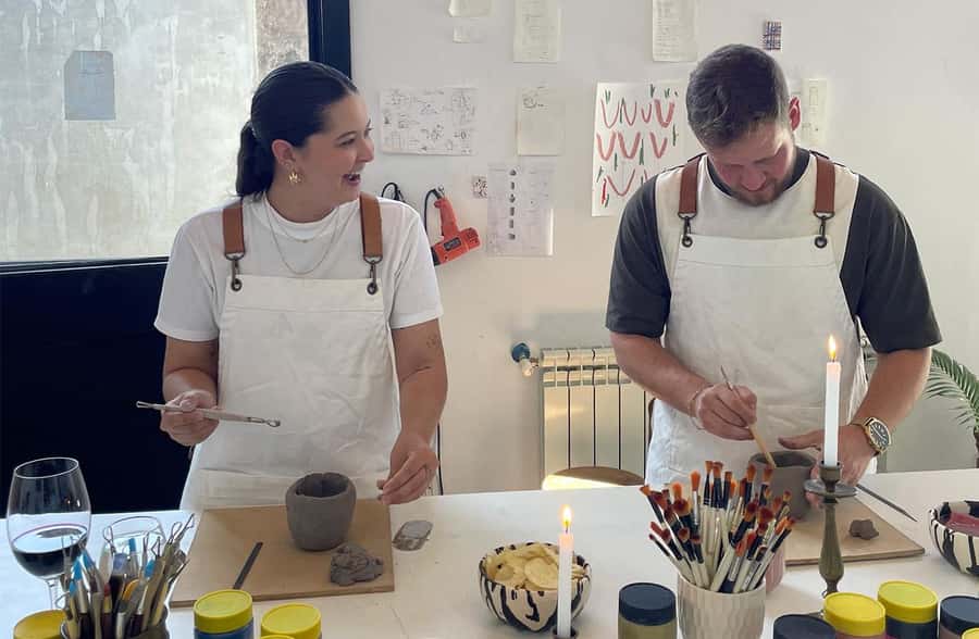 Wine & Pottery Class For Beginners in Buenos Aires Argentina - Wine, Snacks, and the Social Side of the Class